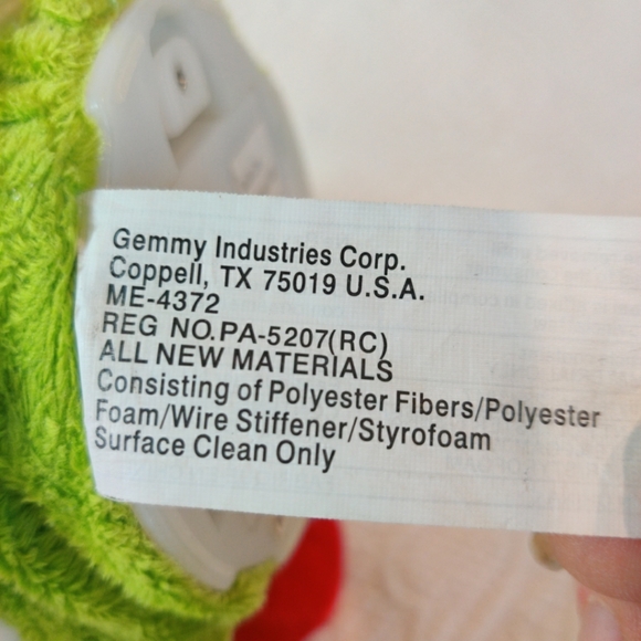 Gemmy Ind Animated Christmas Musical Frog With  "Down The Chimney" Song 2009 - Picture 7 of 9